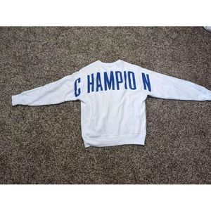 Champion Reverse Weave Crewneck sweatshirt Big Back Letters size Medium White